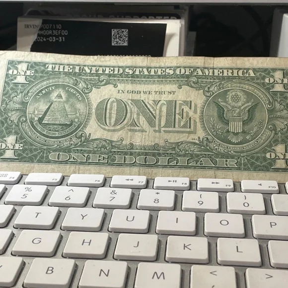 1957 silver Dollar Bank Note Blue Seal Us Federal $1. # T06254317 A Vintage - Picture 4 of 5